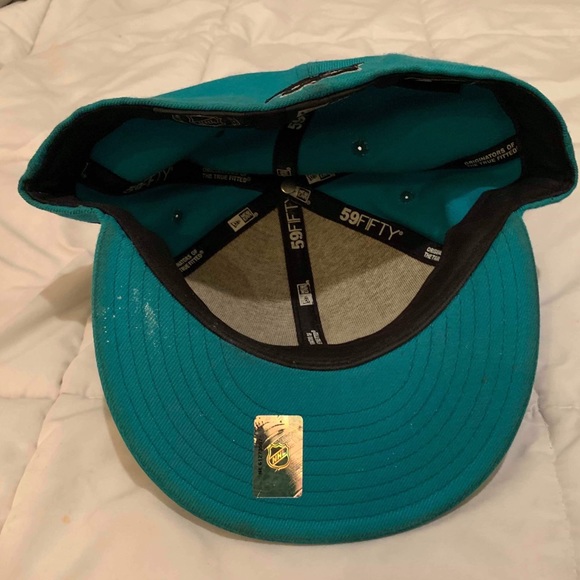New Era NHL San Jose Sharks Fitted Rare VINTAGE - Picture 5 of 5